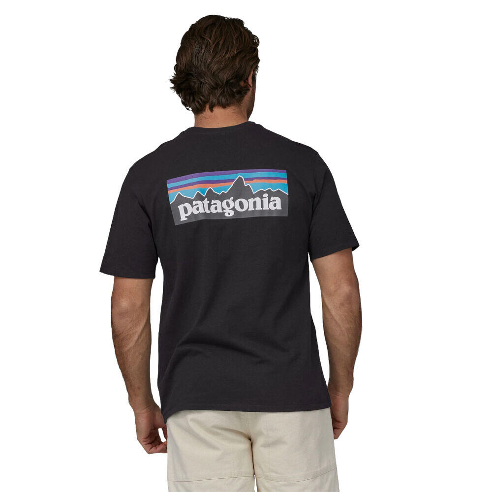 T-shirt Mannelijk Patagonia P-6 Responsibili-tee Zwart 4/5