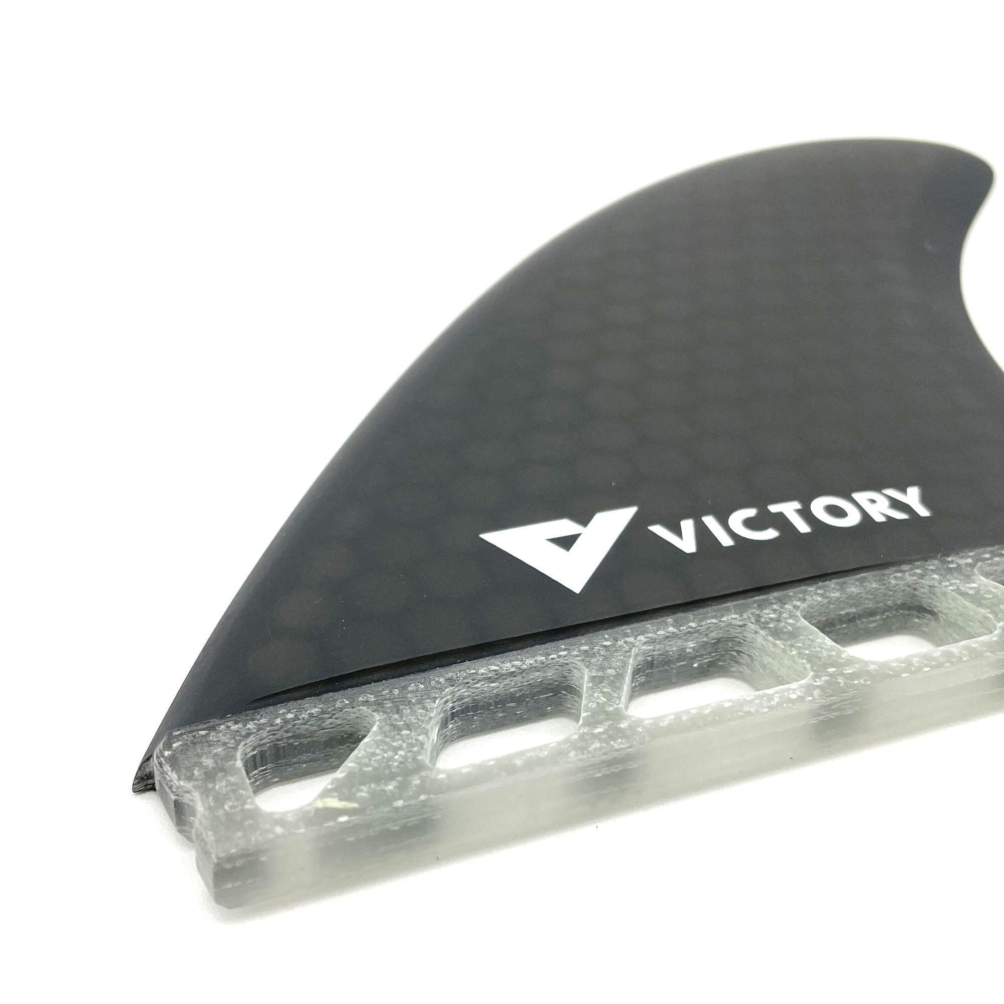 VICTORY - Twin Fins Set Fiberglass Honeycomb - Futures Compatible - Smoke 4/6
