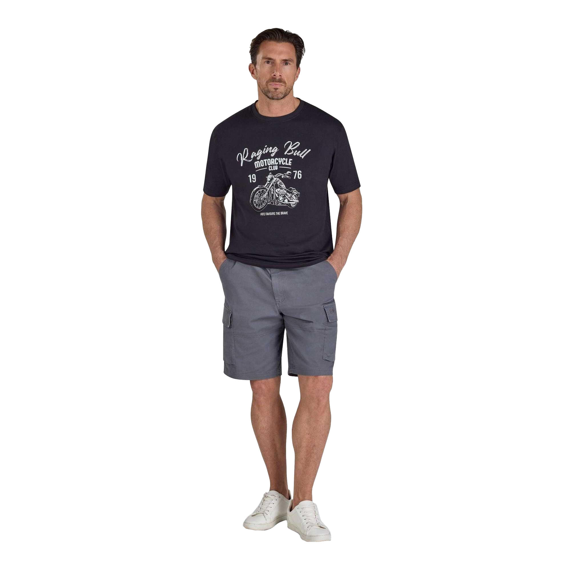 "Motorcycle Club" TShirt für Herren Schwarz 4/4