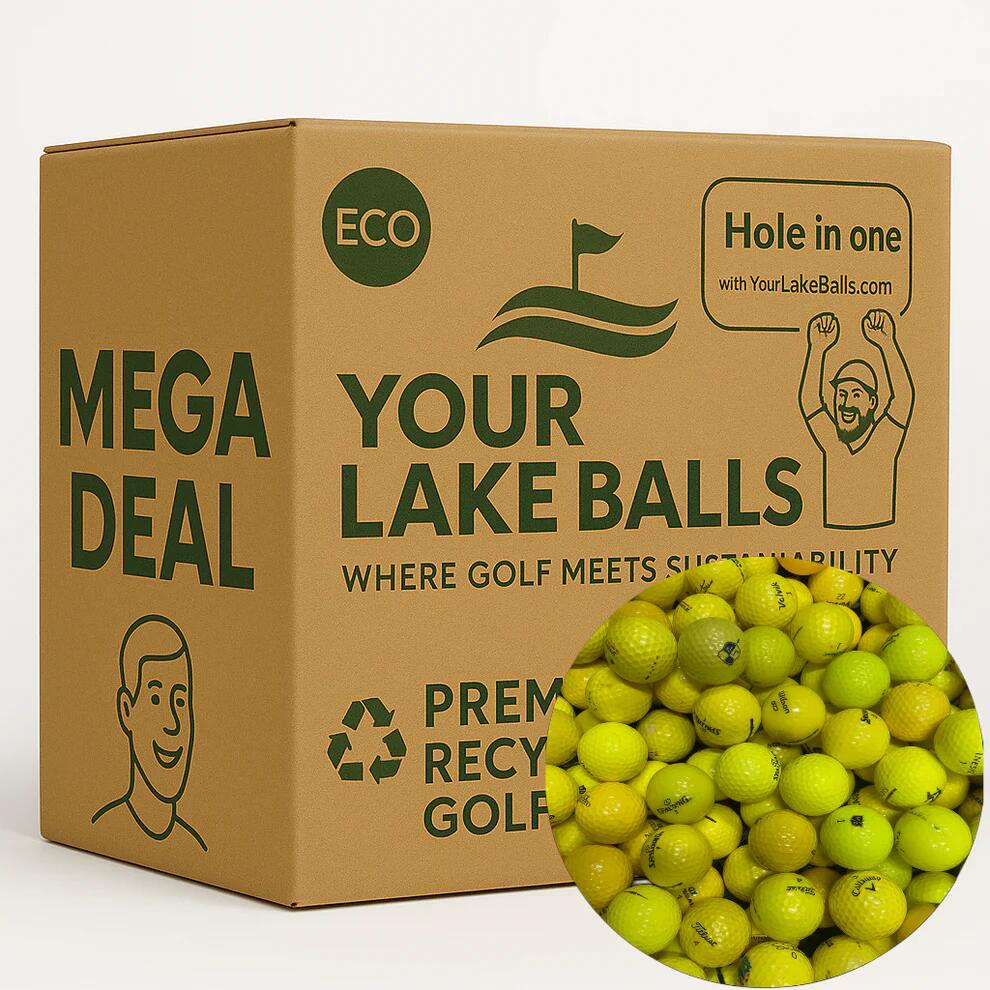 50 Pack Yellow Used Golf Balls / Lakeballs