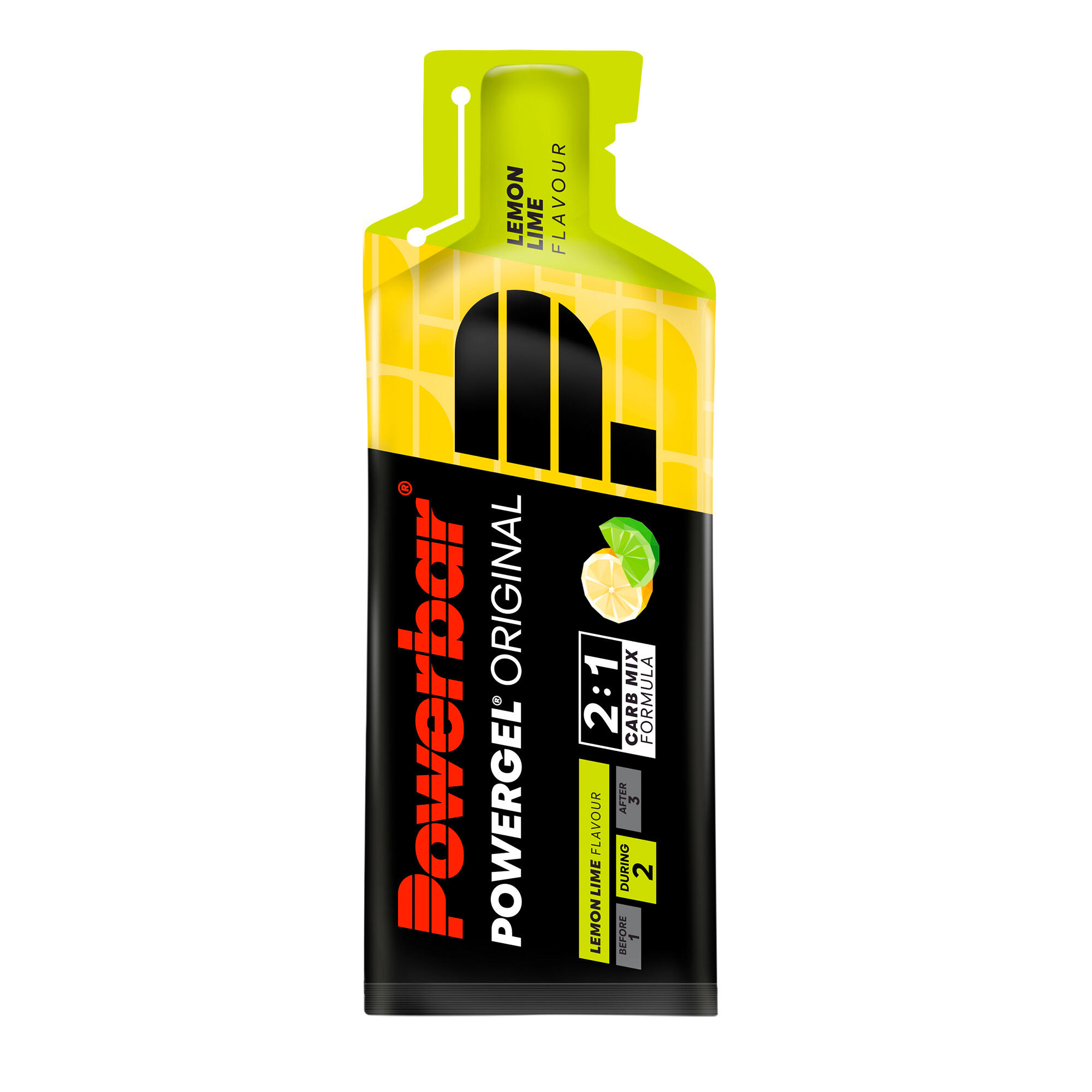 PowerGel Original Lemon Lime 12x41g High Carb Energie Gel koffeinfrei 2/5
