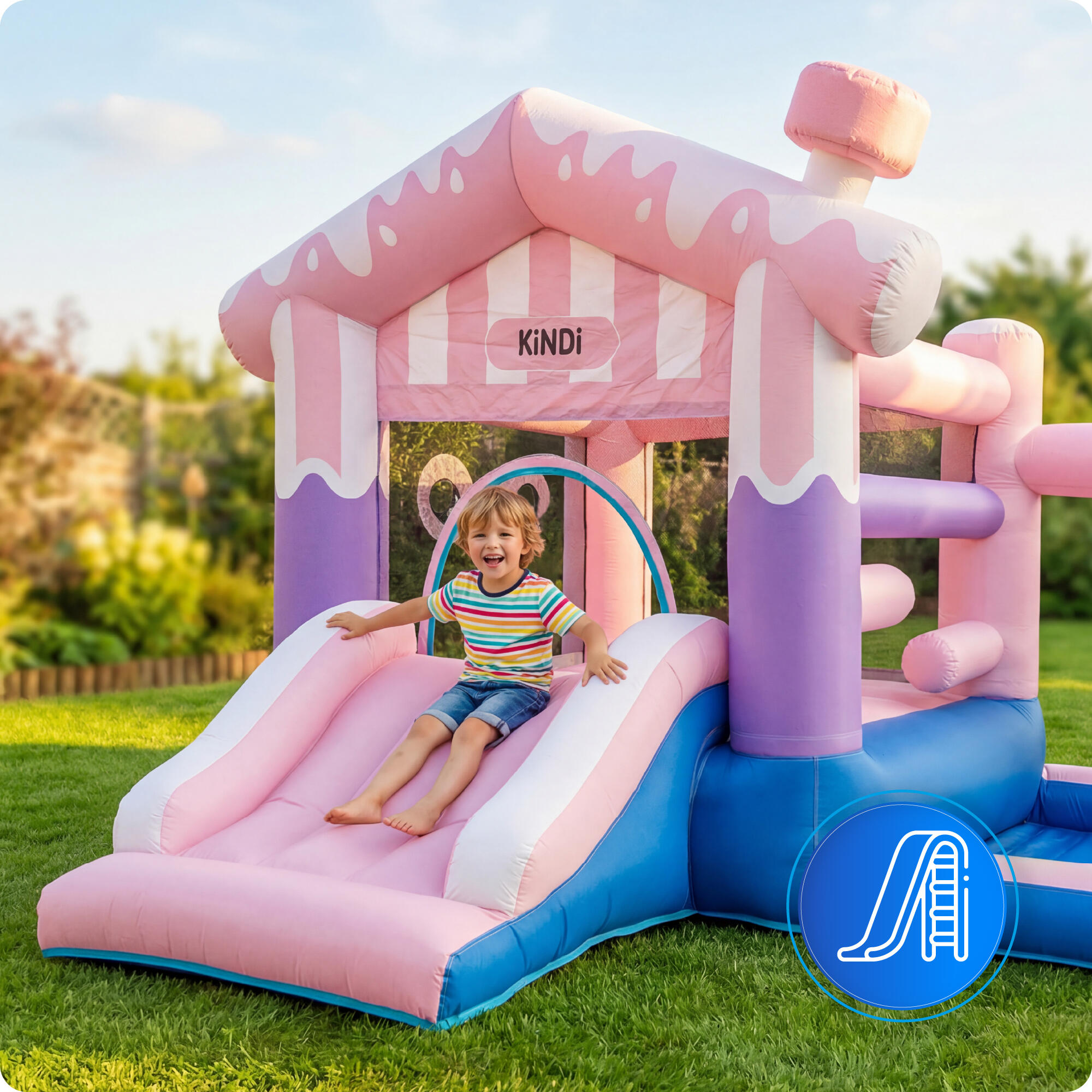 Aufblasbarer Gartenspielplatz KiNDi DPZ008 4/7