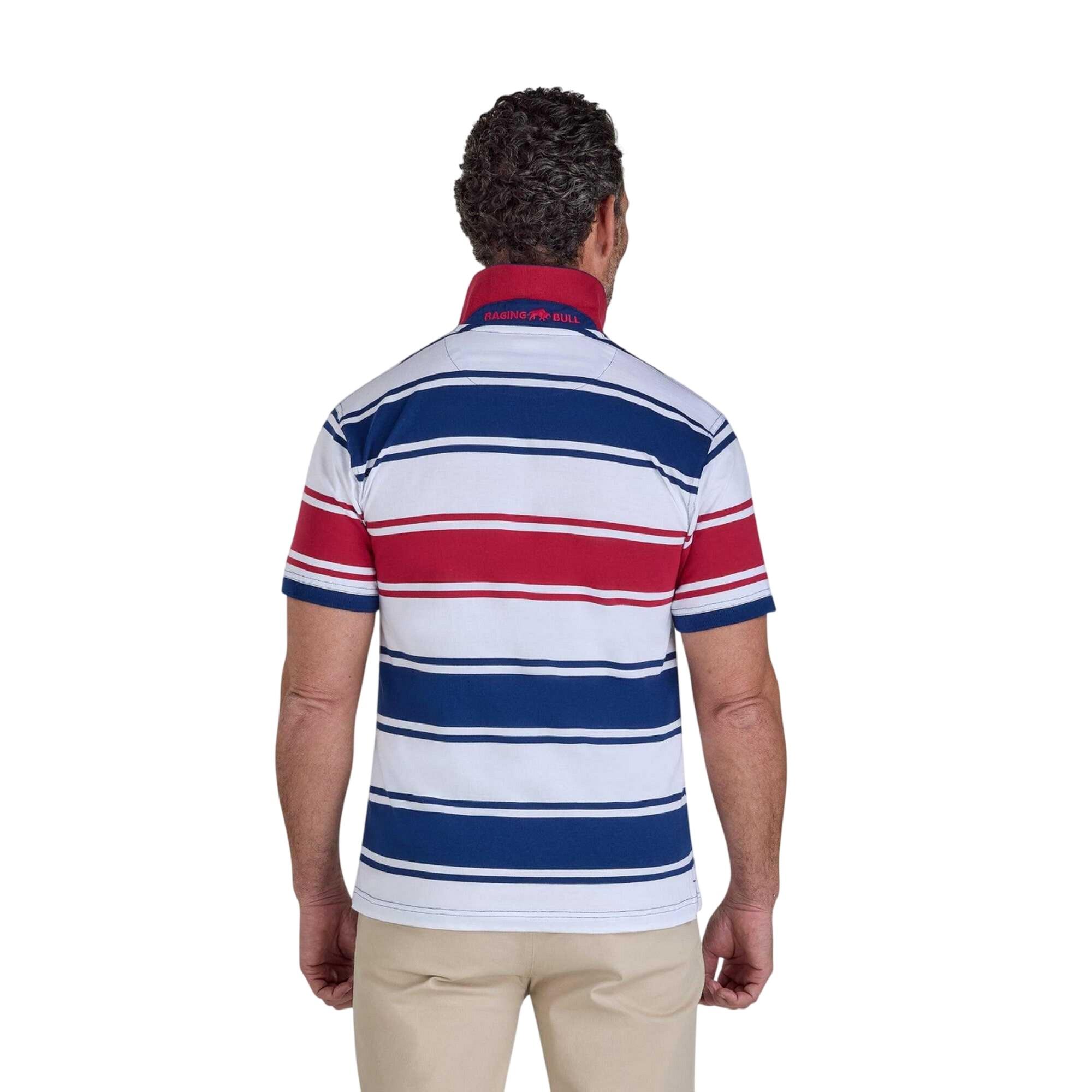 Poloshirt für , Jersey Herren Marine/Weiß/Rot 2/4