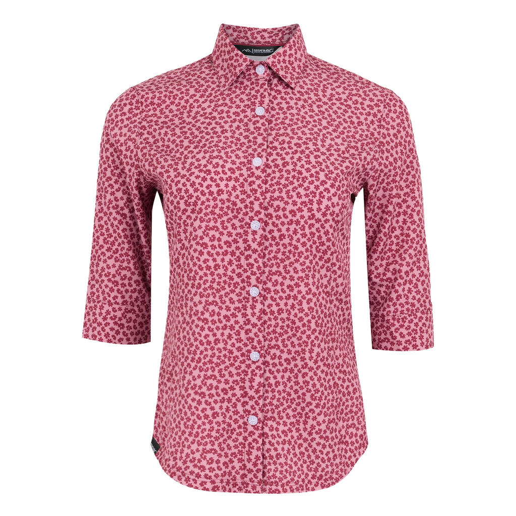 Womens/Ladies Kinnis Floral Lightweight Shirt (Lilas)