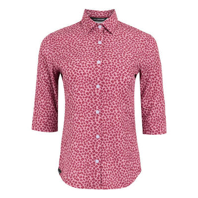 Dames kinnis bloemen lichtgewicht shirt (lila's)