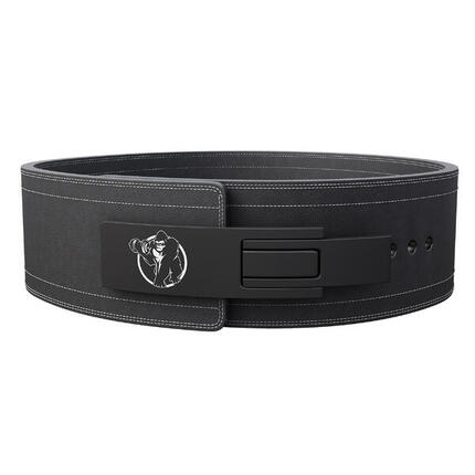 Ceinture haltérophilie cuir 10 mm boucle levier musculation S–XL