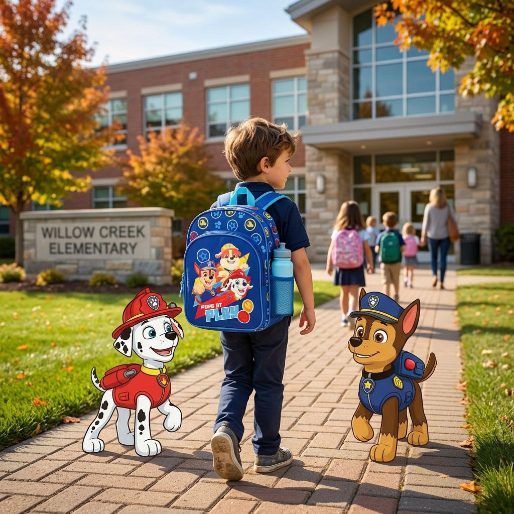 Paw Patrol-rugzak voor kinderen, 30 cm, kleuterschool en basisschool, 520-00542 2/7