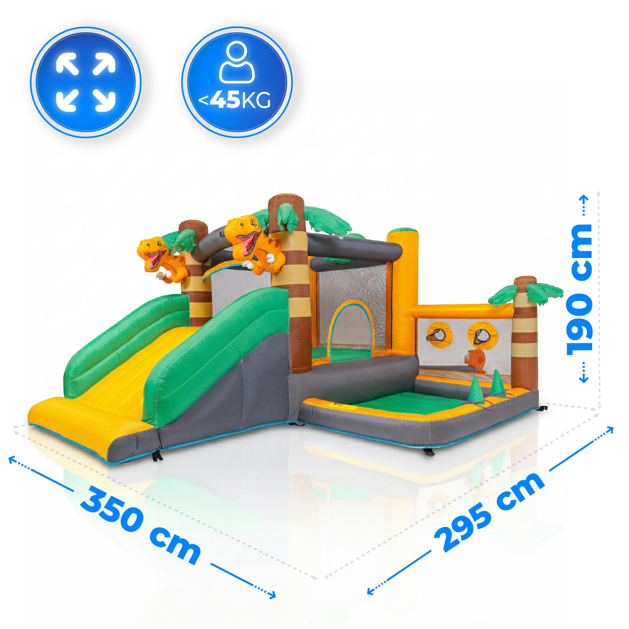 Aufblasbarer Gartenspielplatz KiNDi DPZ007 2/7