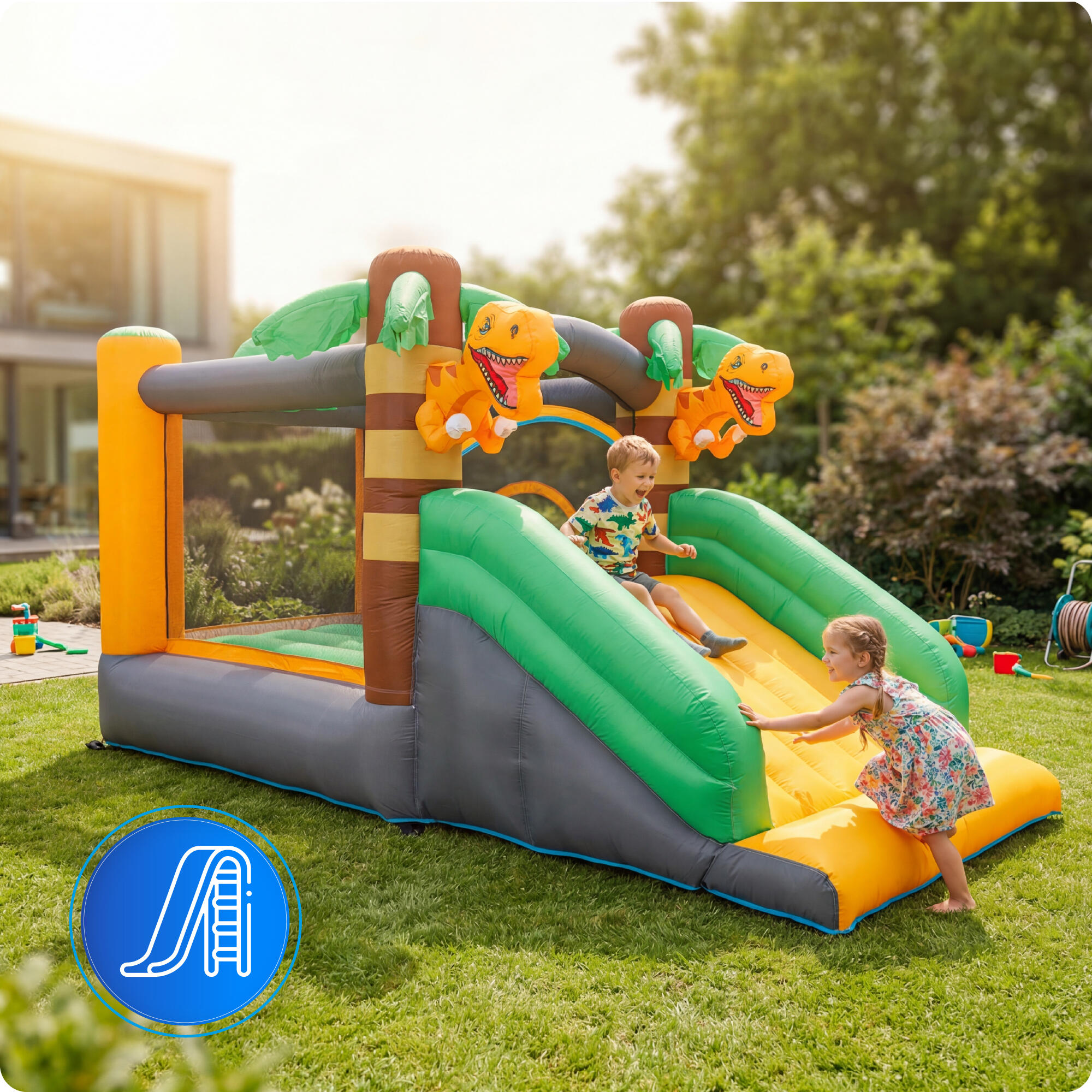 Aufblasbarer Gartenspielplatz KiNDi DPZ007 4/7