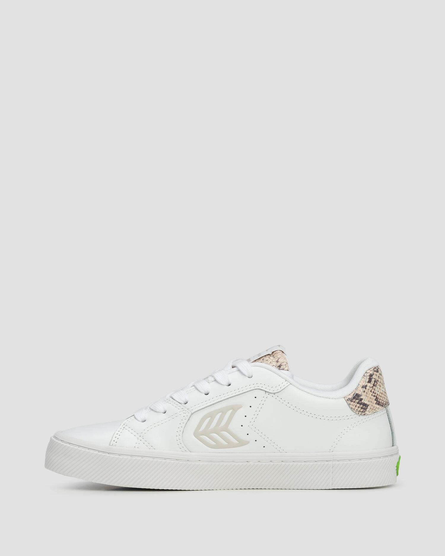Sneakersy skórzane Cariuma Salvas White Leather Snake Skin 3/7