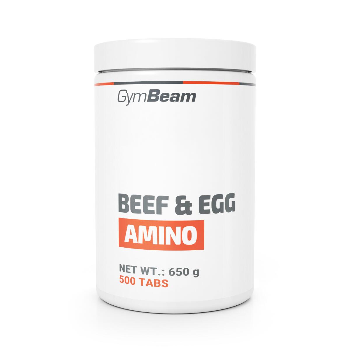 GYMBEAM Aminokyseliny Beef&Egg tablety bez příchuti 500 tablet