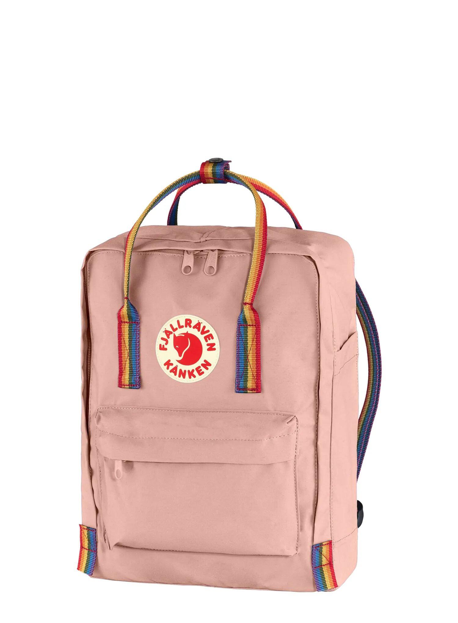 Plecak miejski Fjallraven Kanken Rainbow - chalk rose/rainbow 3/7