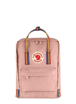 Plecak miejski Fjallraven Kanken Rainbow - chalk rose/rainbow