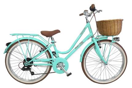 Mädchenfahrrad Dolce Vita CAPPUCCINO 24" 6V mit Korb - Rose