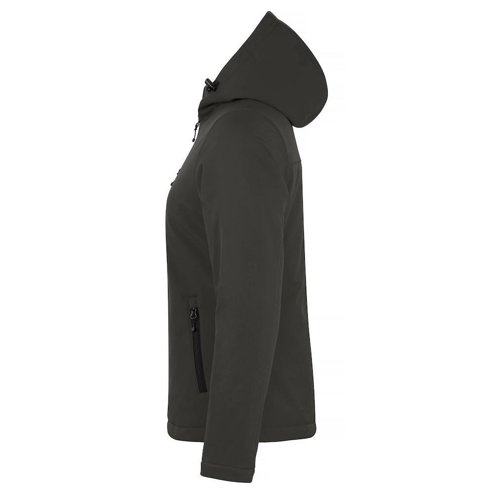 Softshelljacke Wattiert für Damen Dunkelgrau 3/6