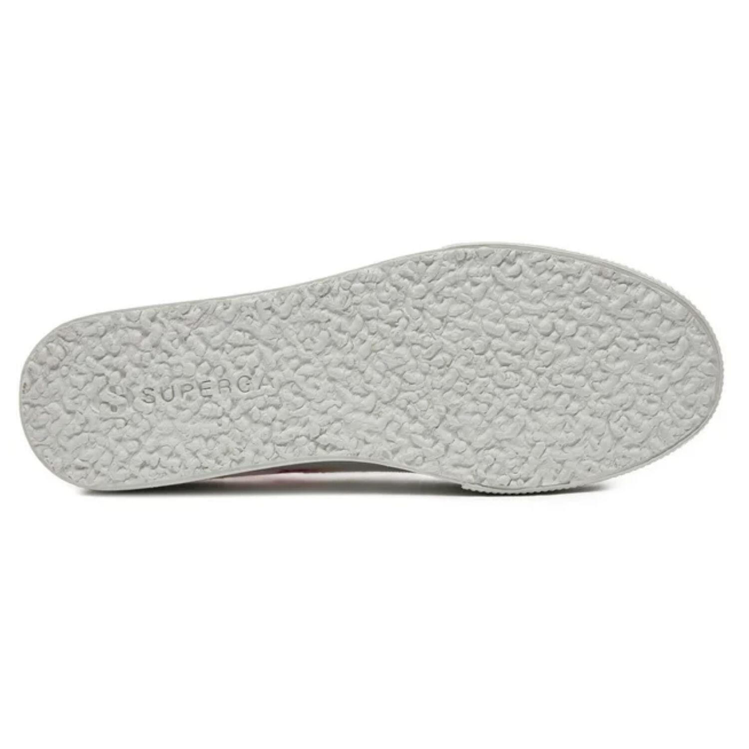 Zapatillas Superga Round Stripes para mujer, plataforma, blancas 4/4
