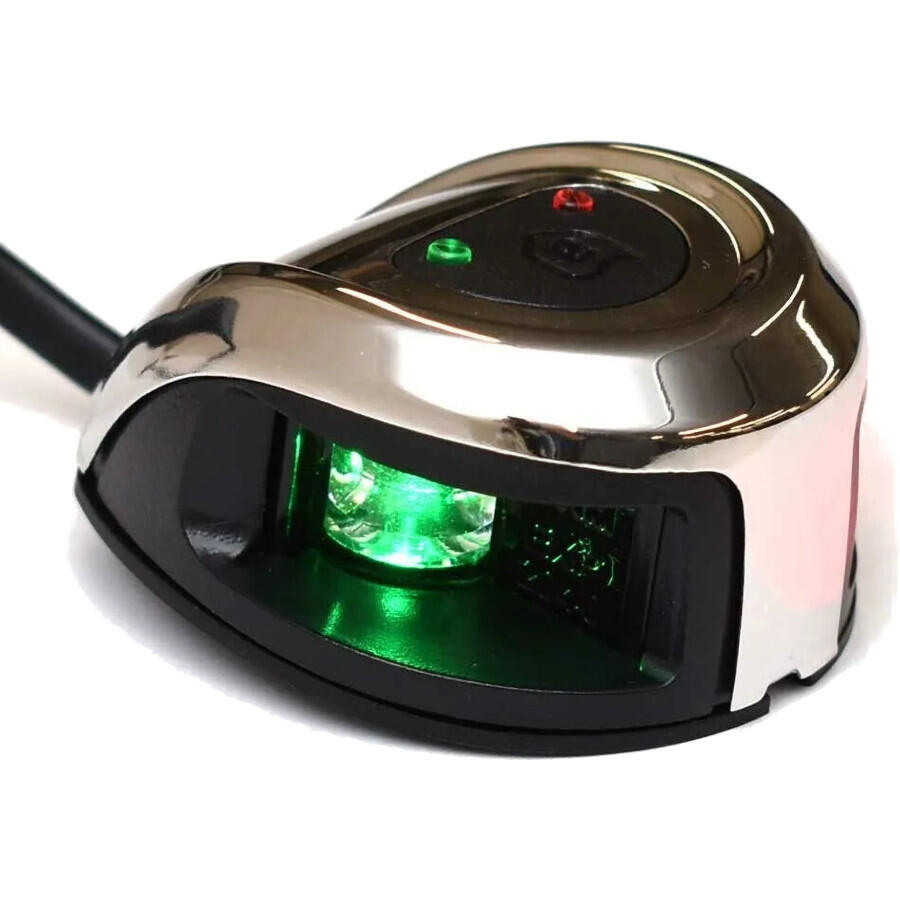 Feu de Navigation Avant Bicolore Inox à LED 2/3