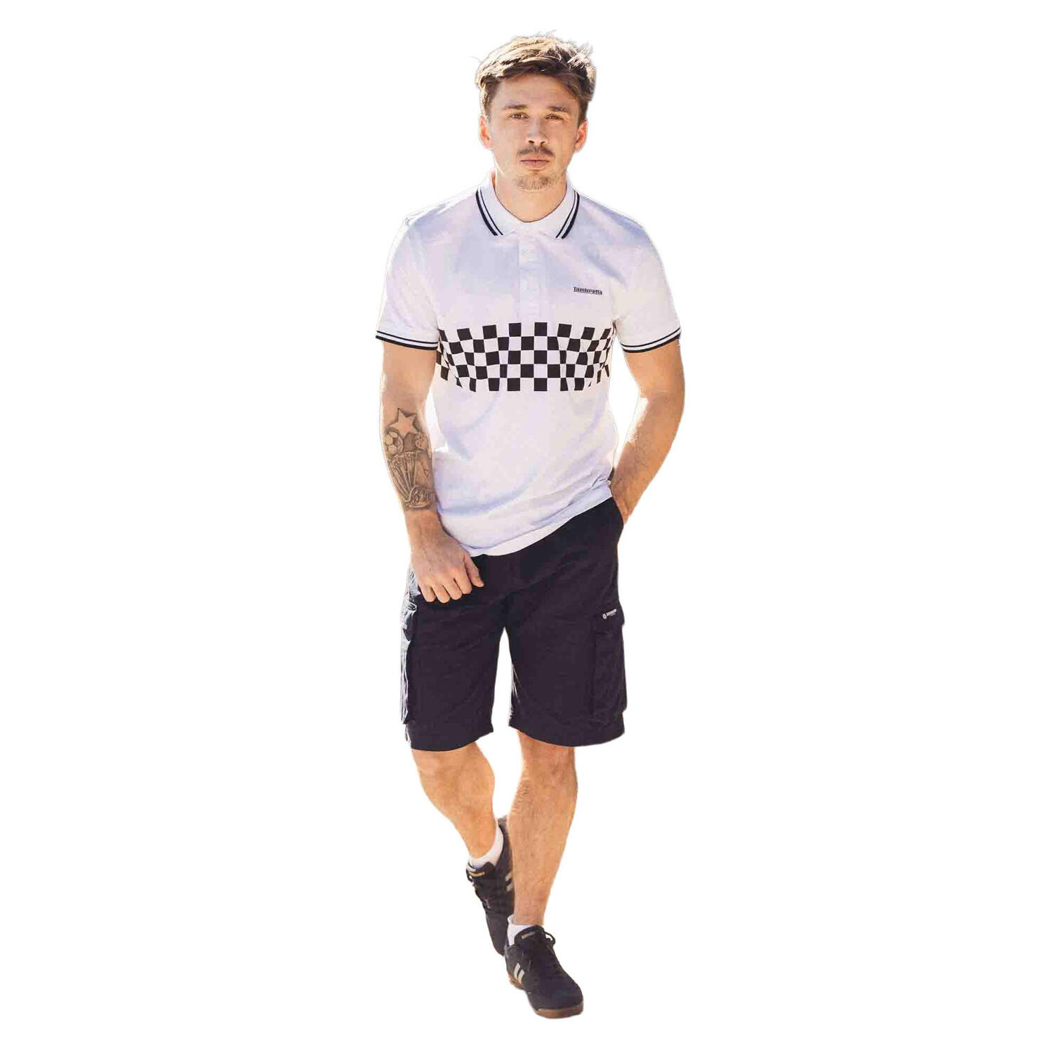 Polo SS25 Homme (Blanc / Noir) 3/4