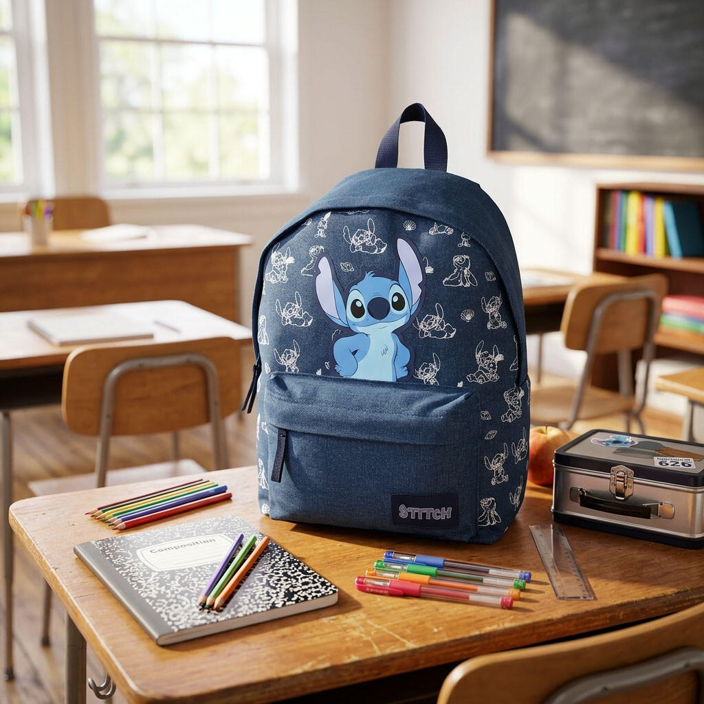 Sac à dos Stitch Disney 37 cm primaire collège fille 795-01104 7/7