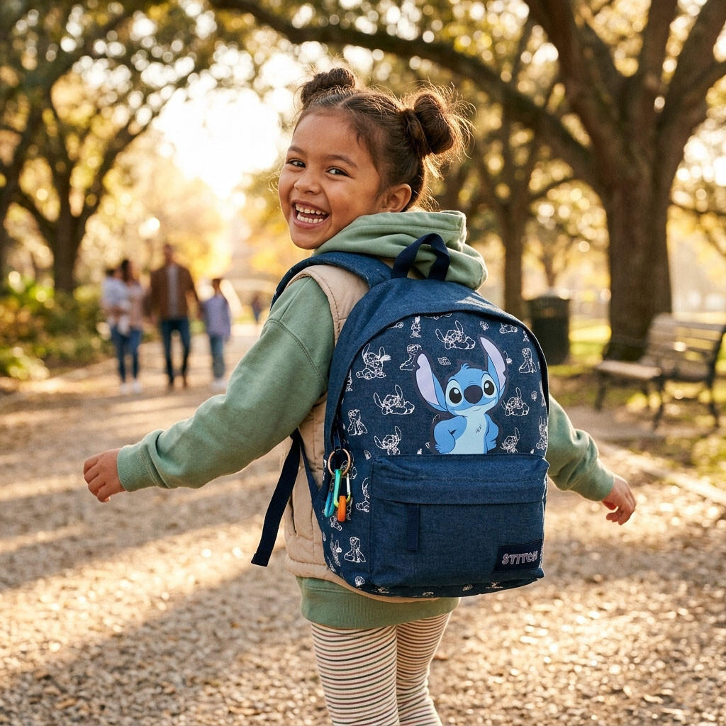 Sac à dos Stitch Disney 37 cm primaire collège fille 795-01104 6/7