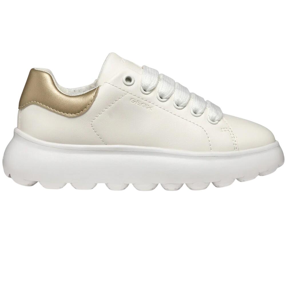 Girls Puffypop Trainers (White/Platinum) 3/4