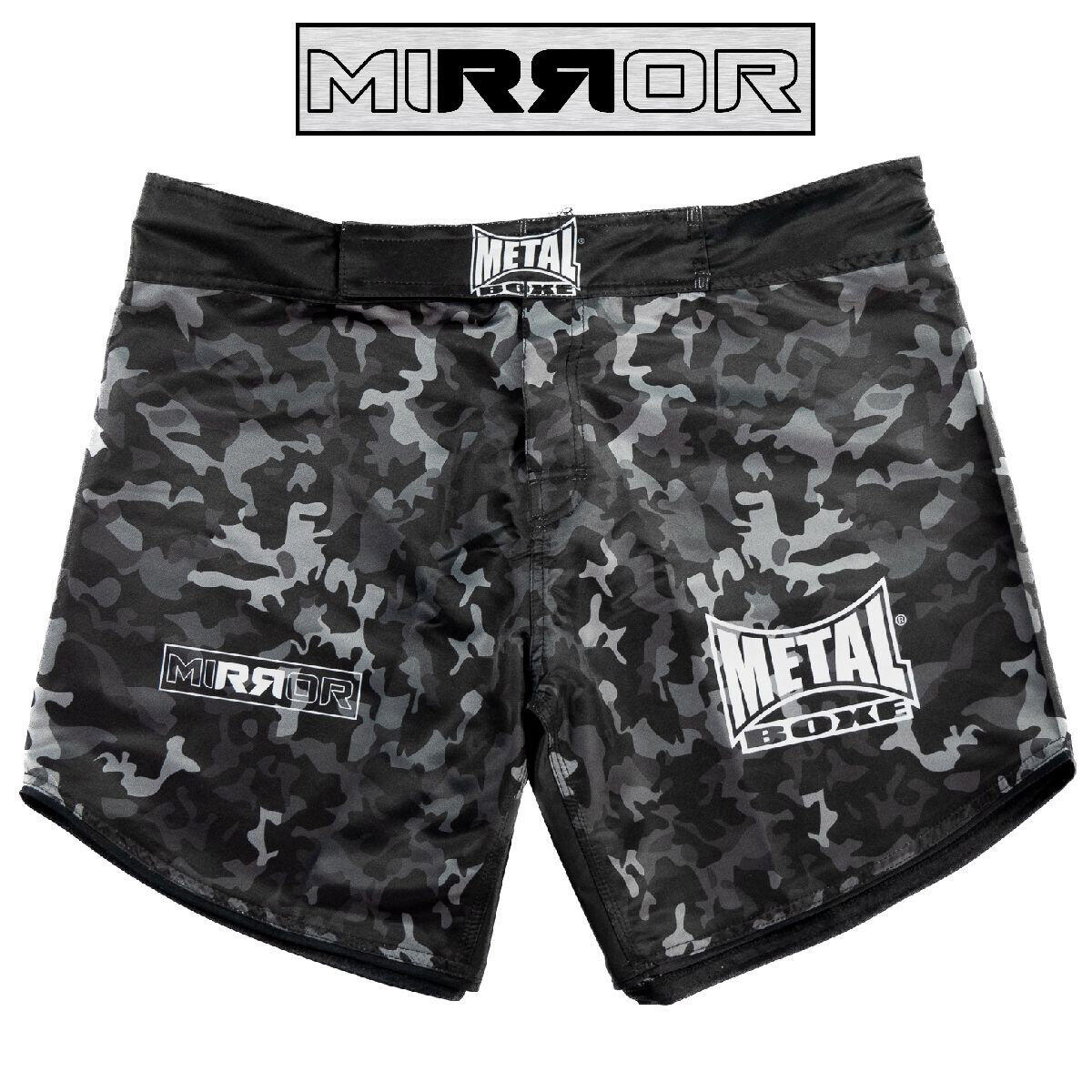 Short Kickboxing Muay Thaï Mirror - Coupe Ajustée, Polyester Respirant, Ceinture Élastique