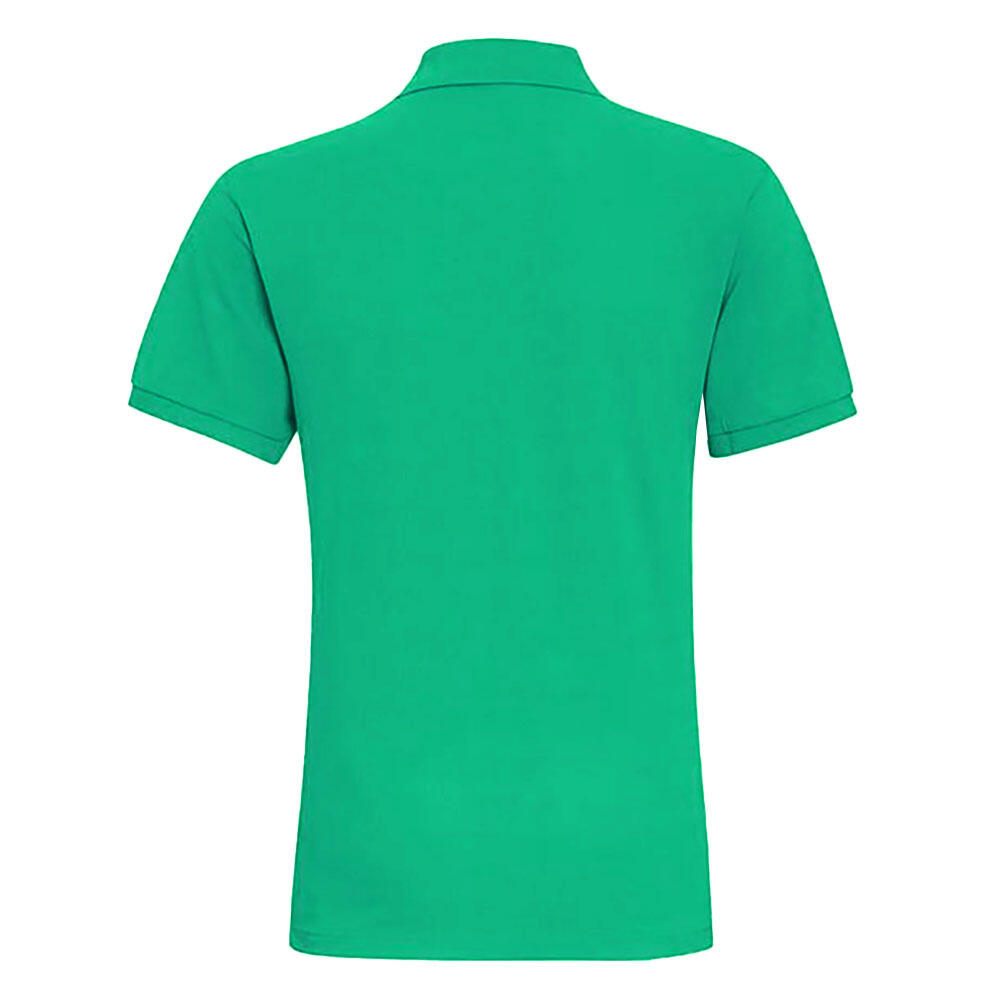 Mens Plain Short Sleeve Polo Shirt (Kelly) 3/4