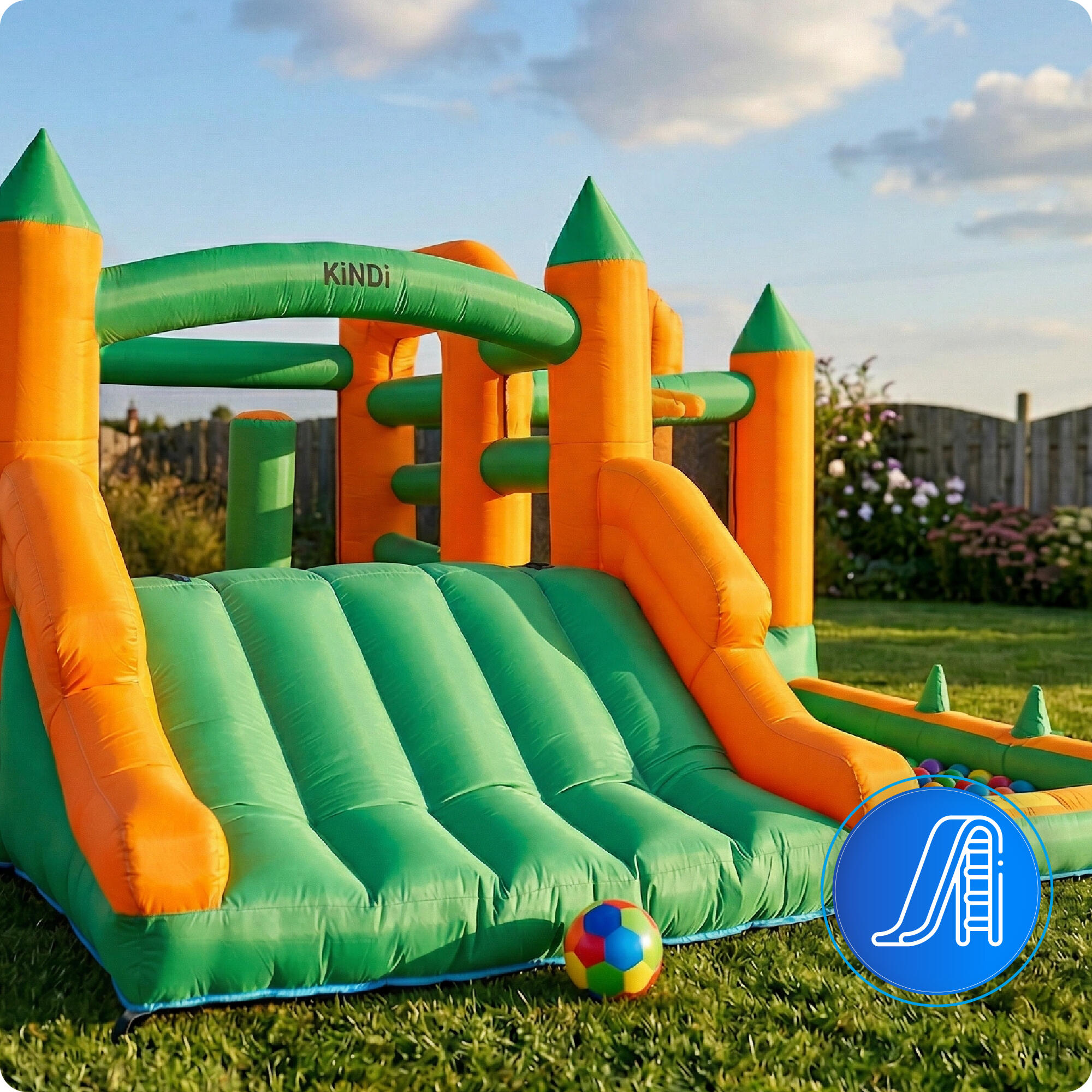 Aufblasbarer Gartenspielplatz KiNDi DPZ005 3/7