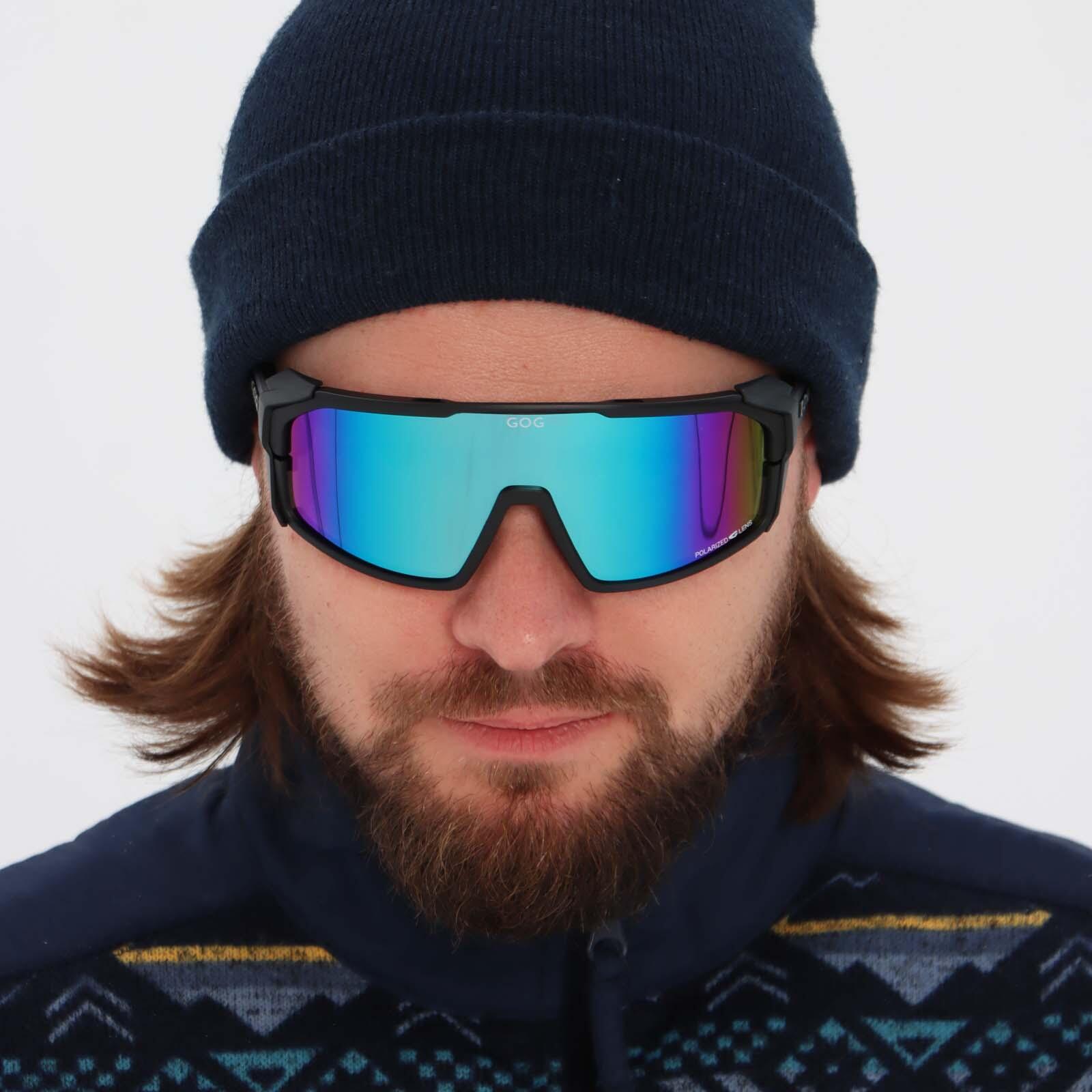 Okulary polaryzacyjne GOG Annapurna - white/blue/matt black 4/7