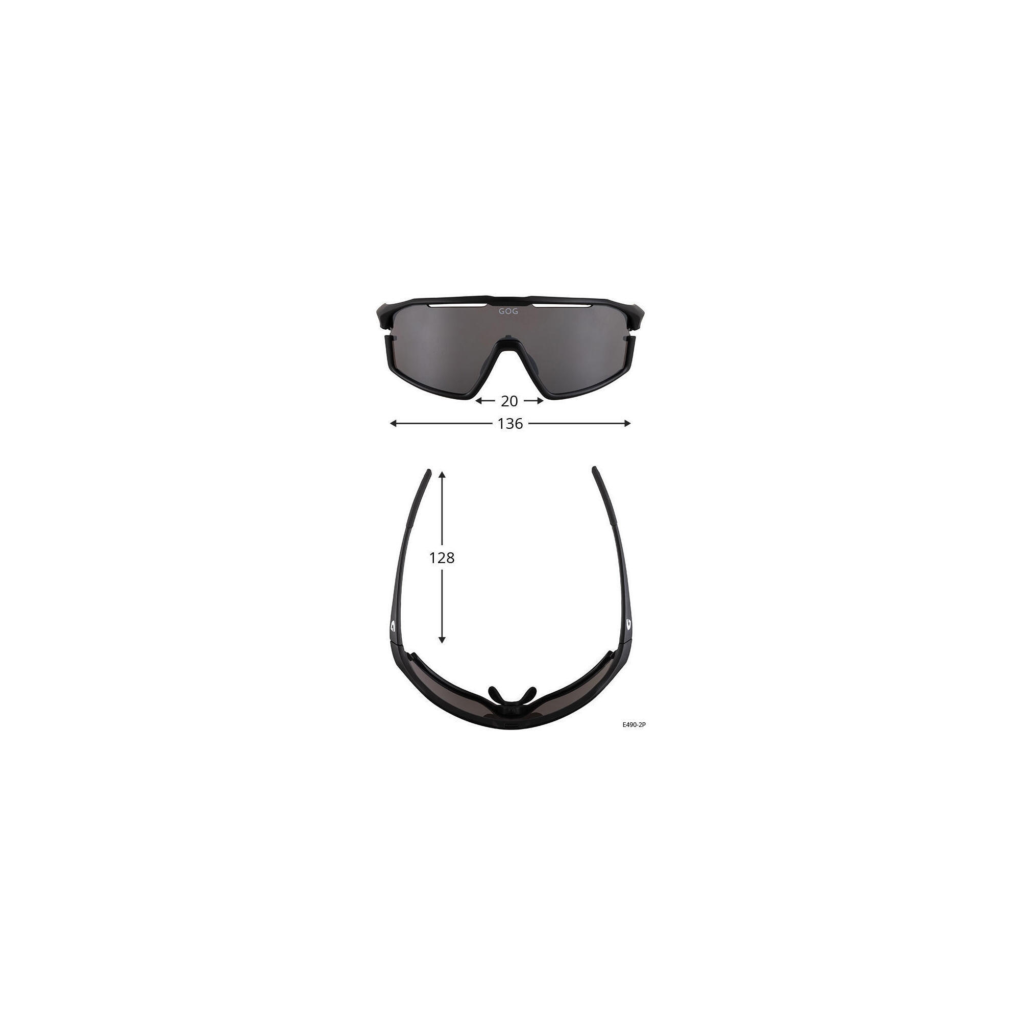 Okulary polaryzacyjne GOG Annapurna - white/blue/matt black