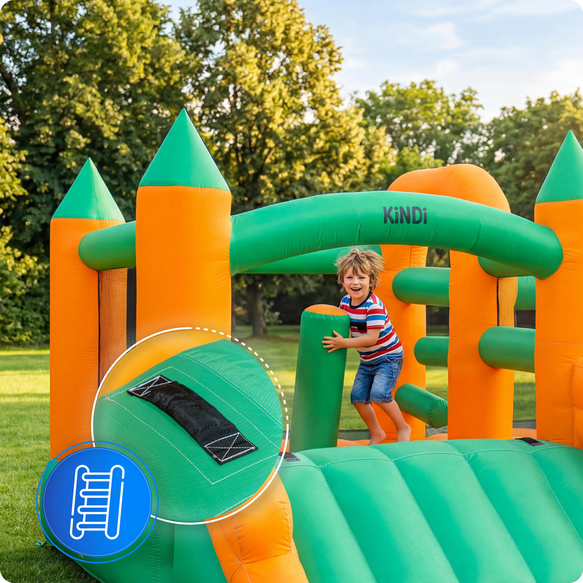 Aufblasbarer Gartenspielplatz KiNDi DPZ005 4/7