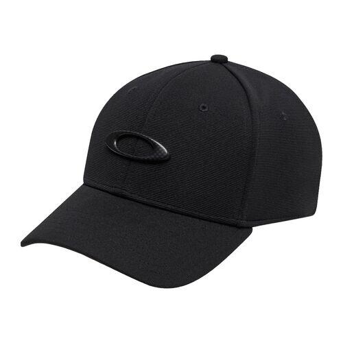 Gorra Negra Oakley Tincan Hat Black Carbon Fiber Ligera y Transpirable 3/4