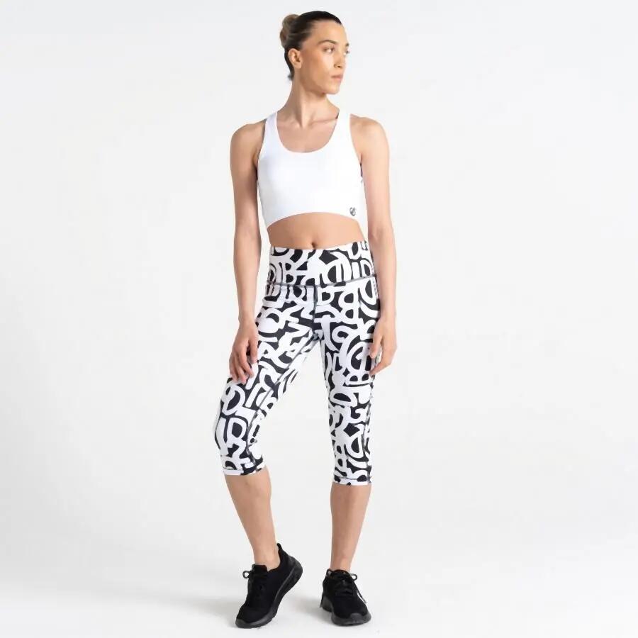 Damskie legginsy 3/4 Dare 2B Influential Gym 4/7