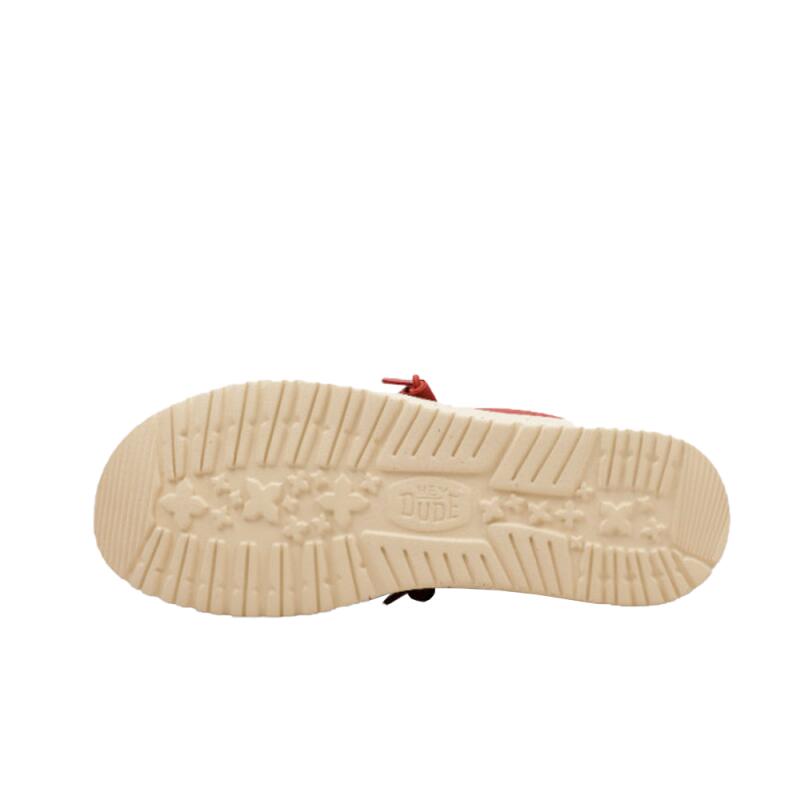 TÉnis De Lona Homem Hey Dude Wally Strech Canvas Vermelho 3/7