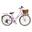 Bicicletă pentru fete Dolce Vita CAPPUCCINO 24" 6 viteze cu coș - Roz