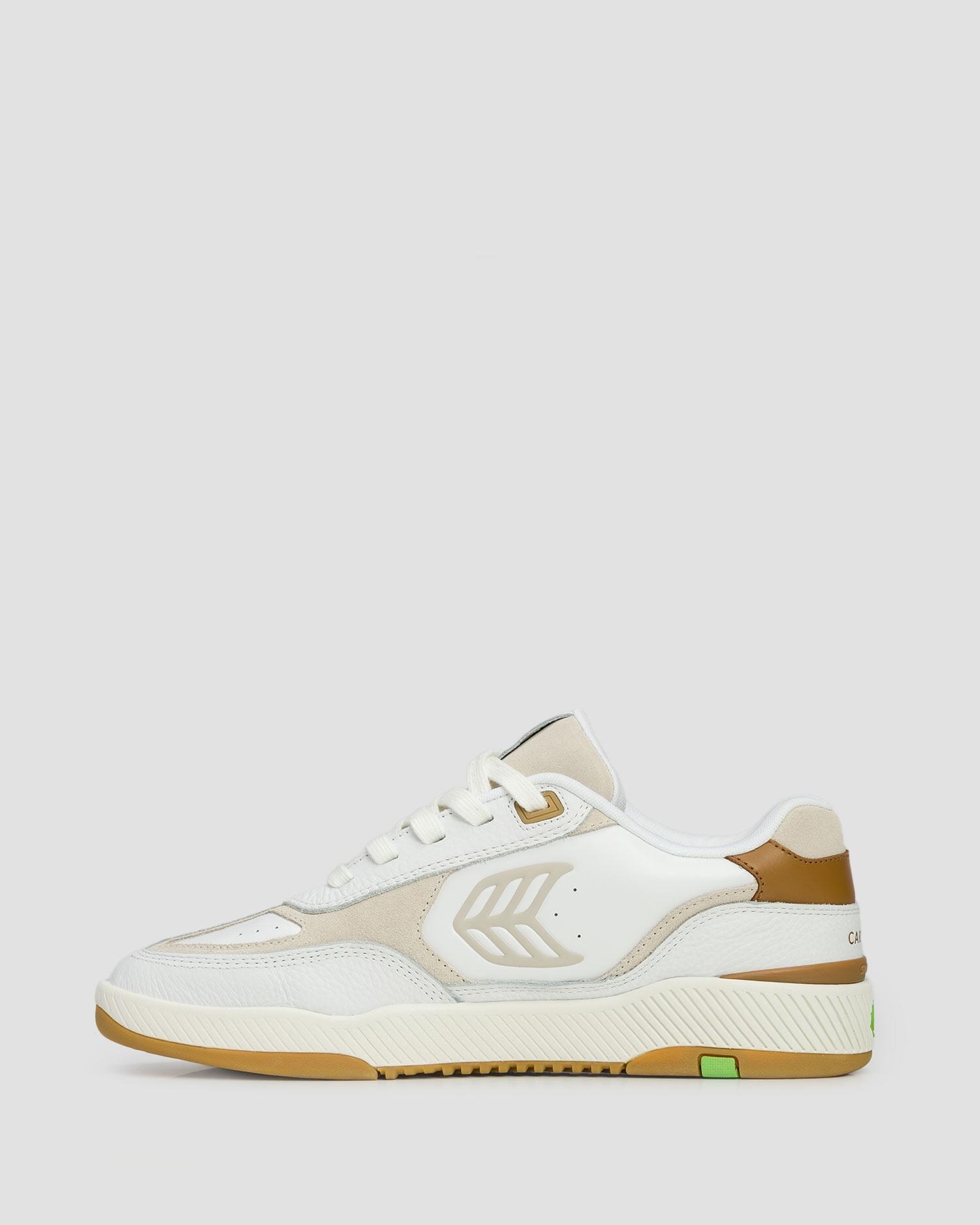 Buty sportowe Cariuma Skategoat C25 White Leather Silver Cloud Logo Camel 3/7