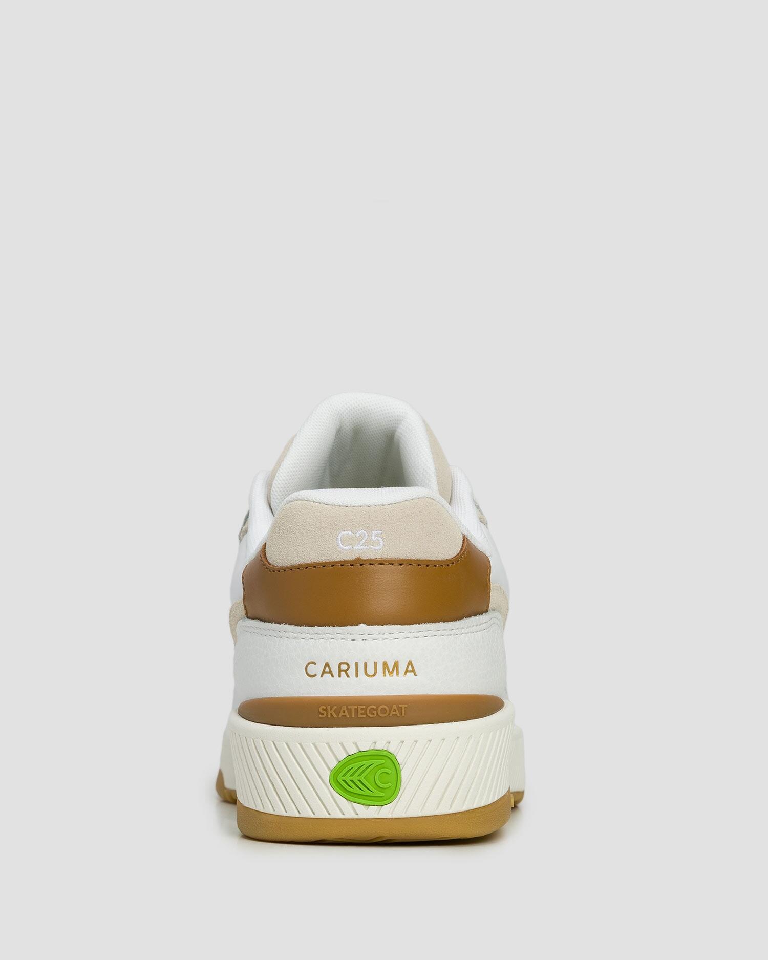 Buty sportowe Cariuma Skategoat C25 White Leather Silver Cloud Logo Camel 6/7