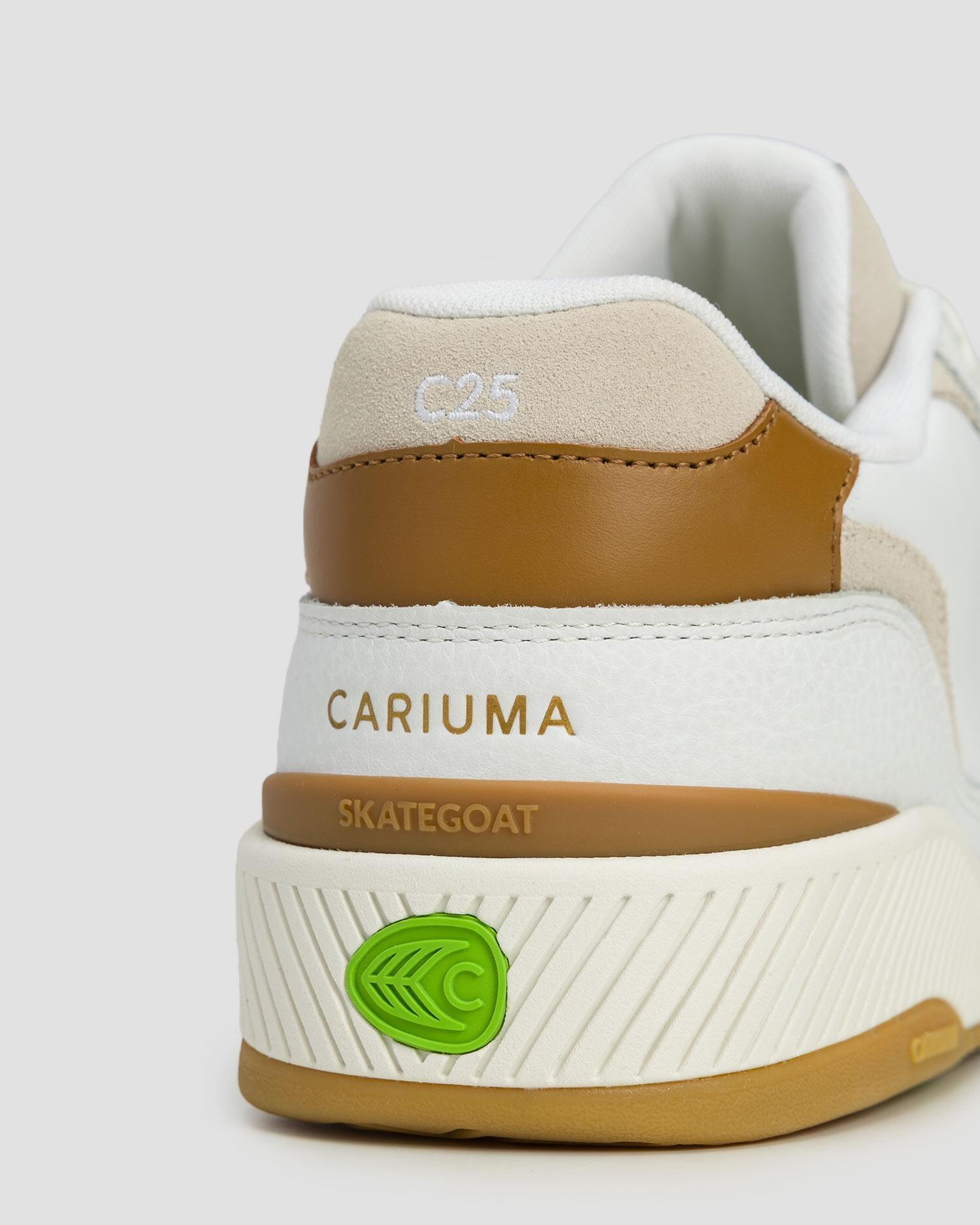 Buty sportowe Cariuma Skategoat C25 White Leather Silver Cloud Logo Camel 7/7