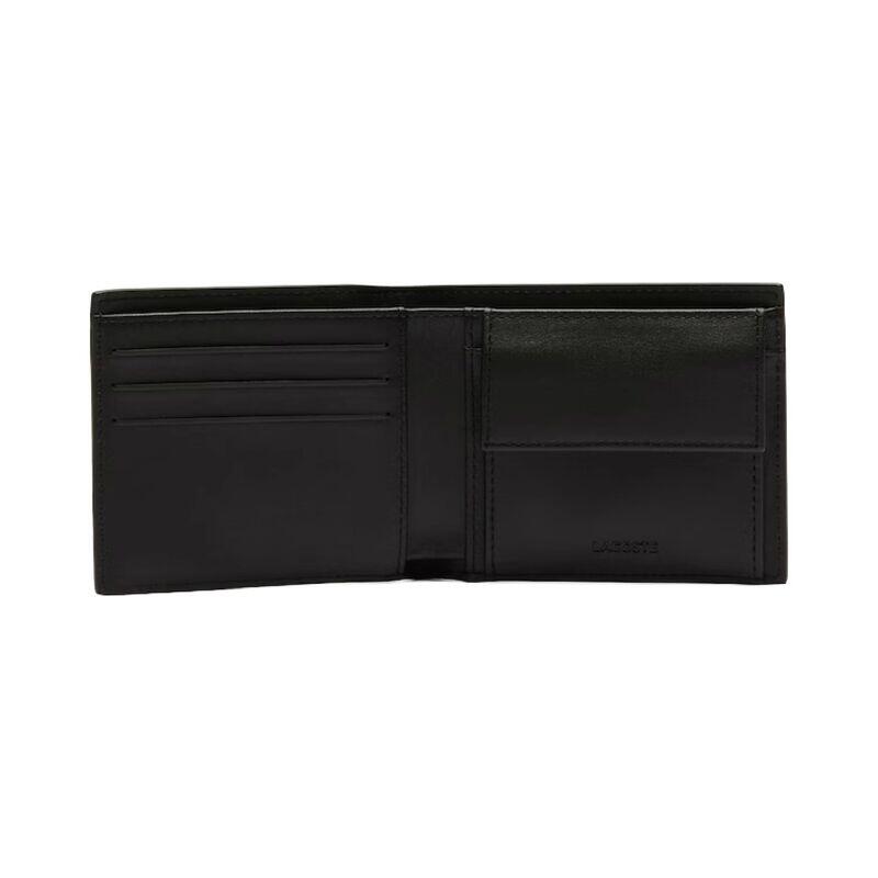 Cartera Negra Lacoste de Piel Billfold Coin Black Elegante y Atemporal 2/4