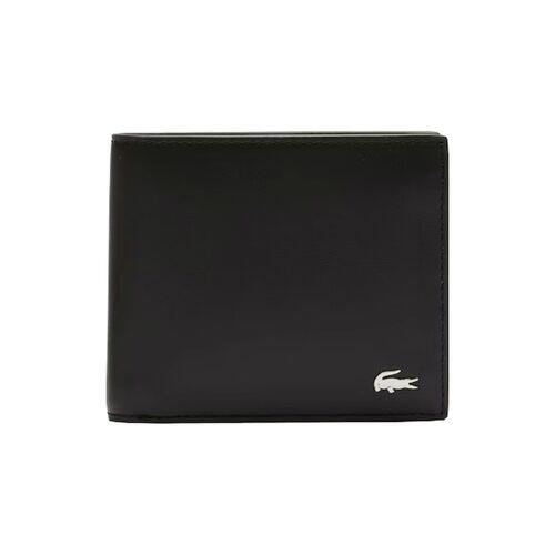 Cartera Negra Lacoste de Piel Billfold Coin Black Elegante y Atemporal 4/4