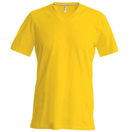 TShirt Slim Fit VAusschnitt Herren Gelb
