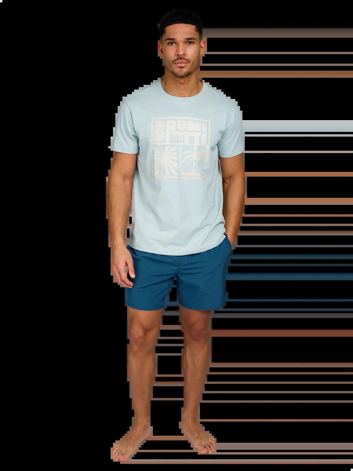 Leeway Heren T-Shirt Fashion Regular Fit Crewneck Mist 4/7