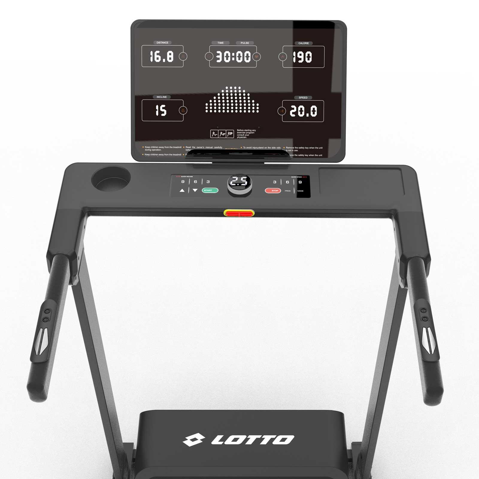 Tapis roulant Lotto Perform M300 2.75HP 14km/h inclinazione 15 livelli 4/7