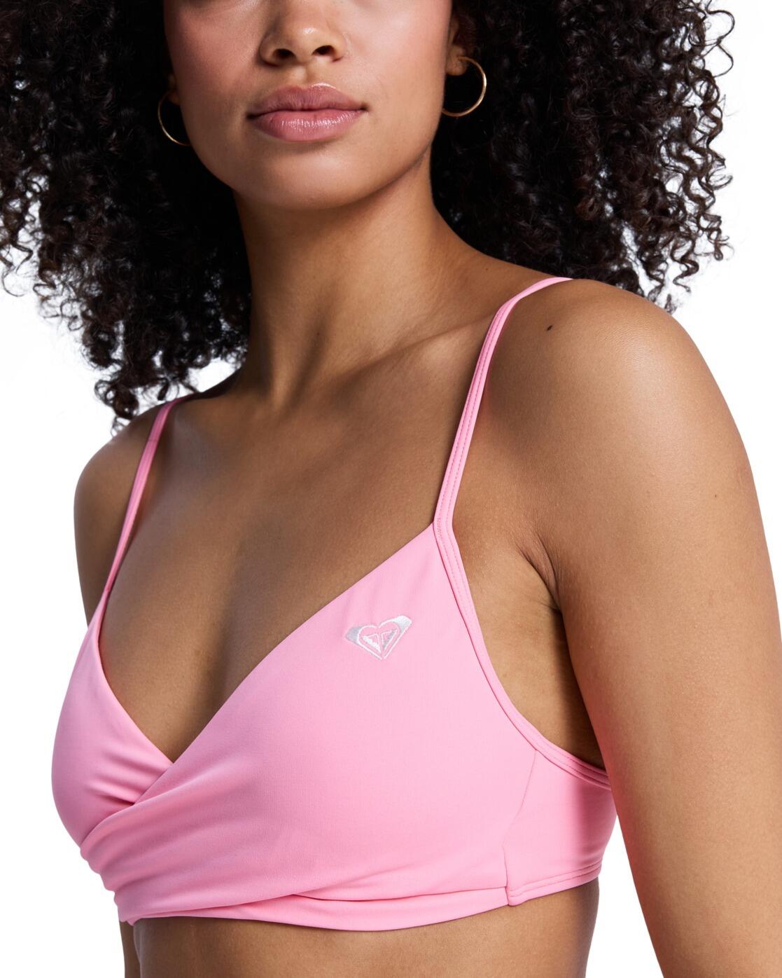 Bralette-Bikinioberteil SOLID ESSENTIALS WRAP BRA Rosa Dames 4/4