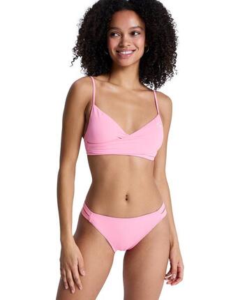 Bralette-Bikinioberteil SOLID ESSENTIALS WRAP BRA Rosa Dames