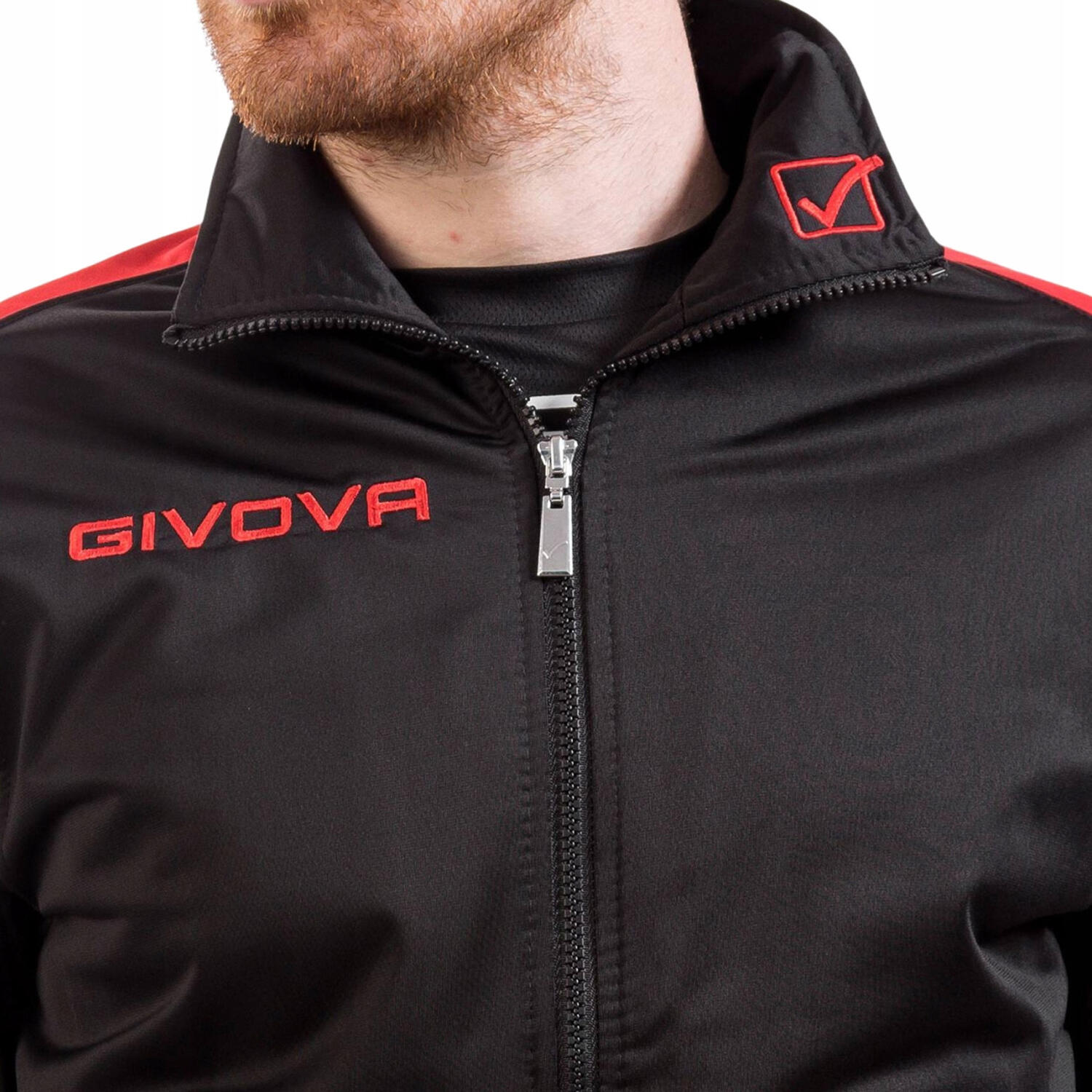 Heren Tuta Revolution Trainingspak (Zwart/Rood) 4/4