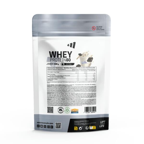 Whey protein80 - 500g WhiteChoc and Black Cookies de MASmusculo 2/6