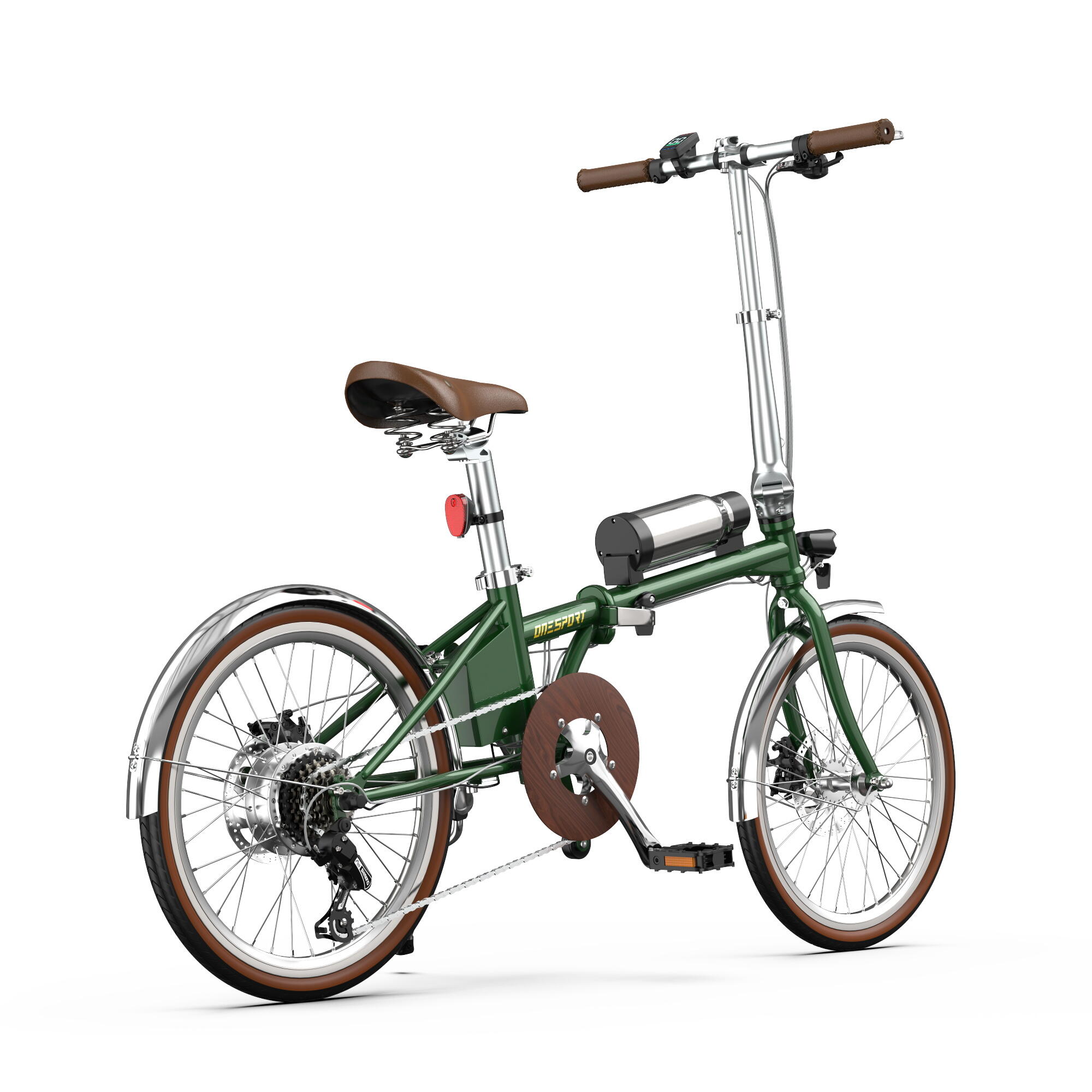E-bike dobrável ONESPORT OT02 PRO motor 250W bateria 36V5.2Ah 3/7