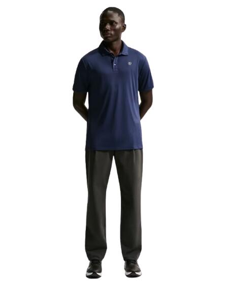 Polo de golf Nike homme, bleu marine uni 4/5