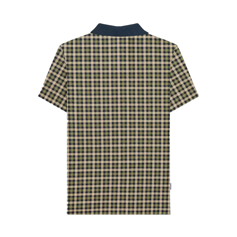 "AW25" Poloshirt für Herren Marine 3/4